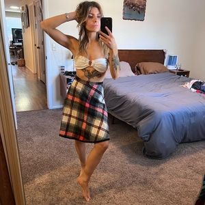 Xxs xs vintage Pendleton wool skirt